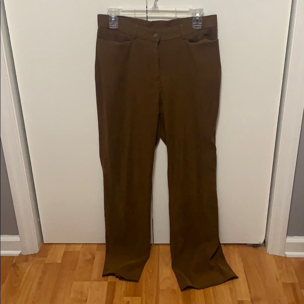 coldwater creek (vintage) brown dress pants